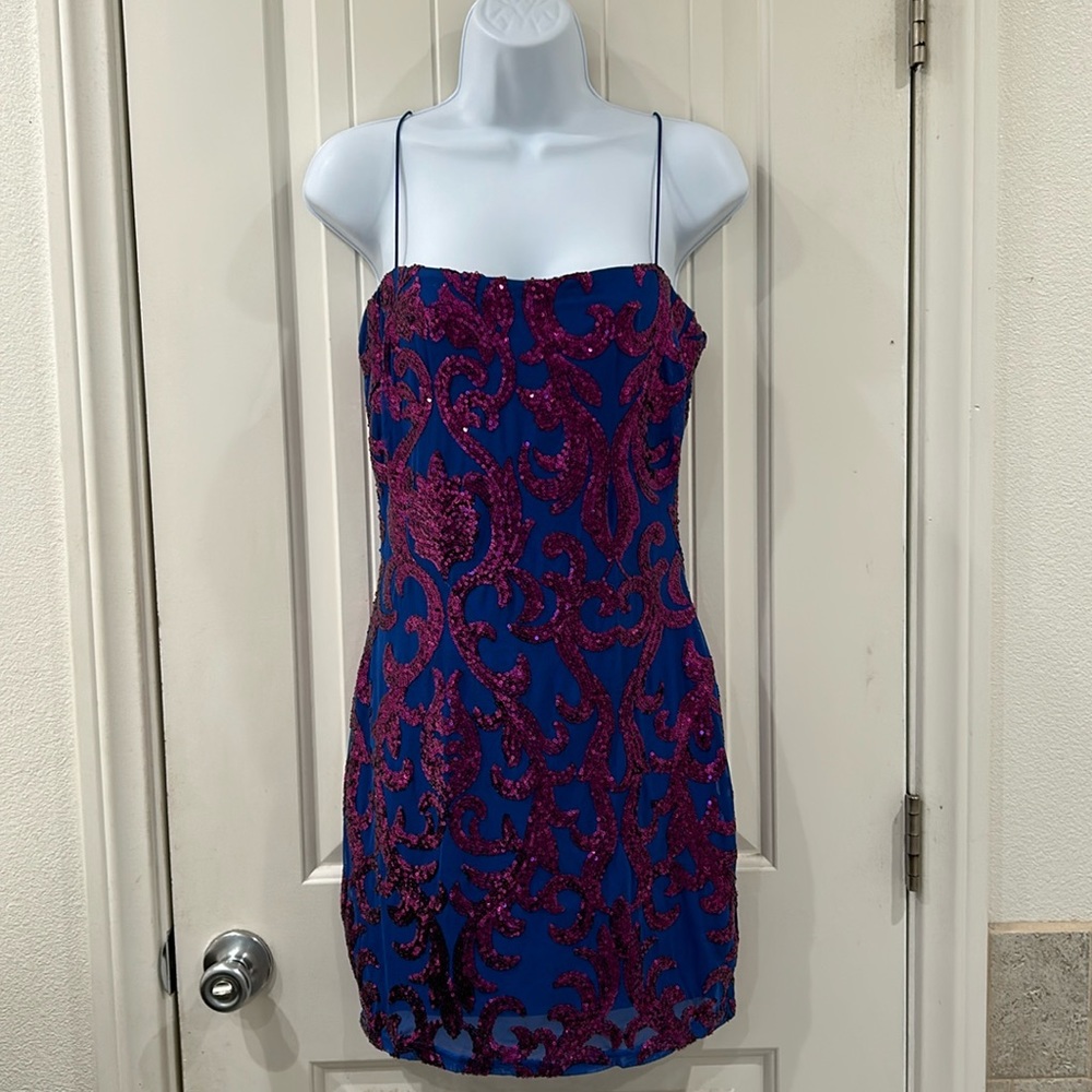 NWT-(M) Windsor Royal blue purple dress
